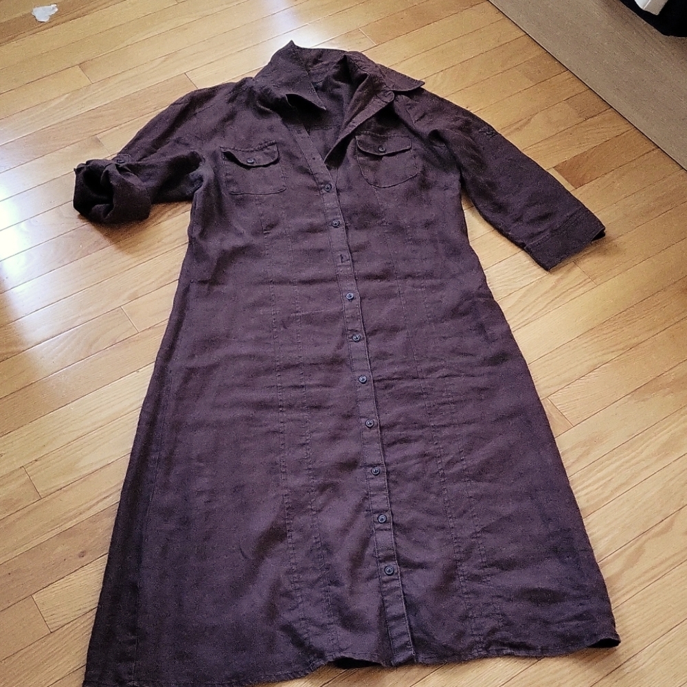 100% linen dress